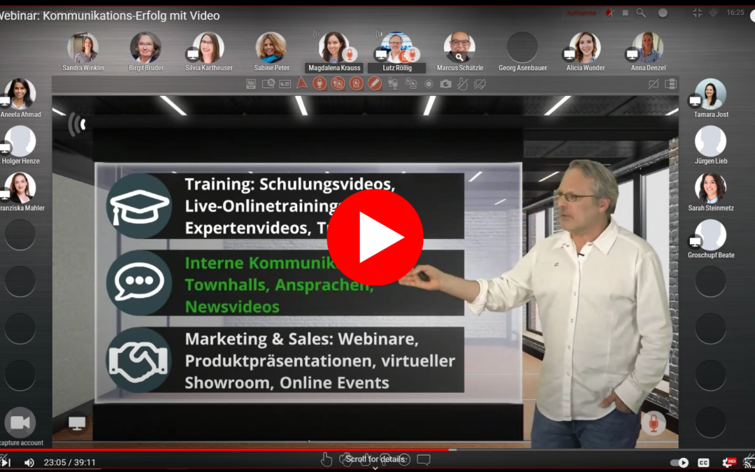 Webinar Kommunikationserfolg mit Video